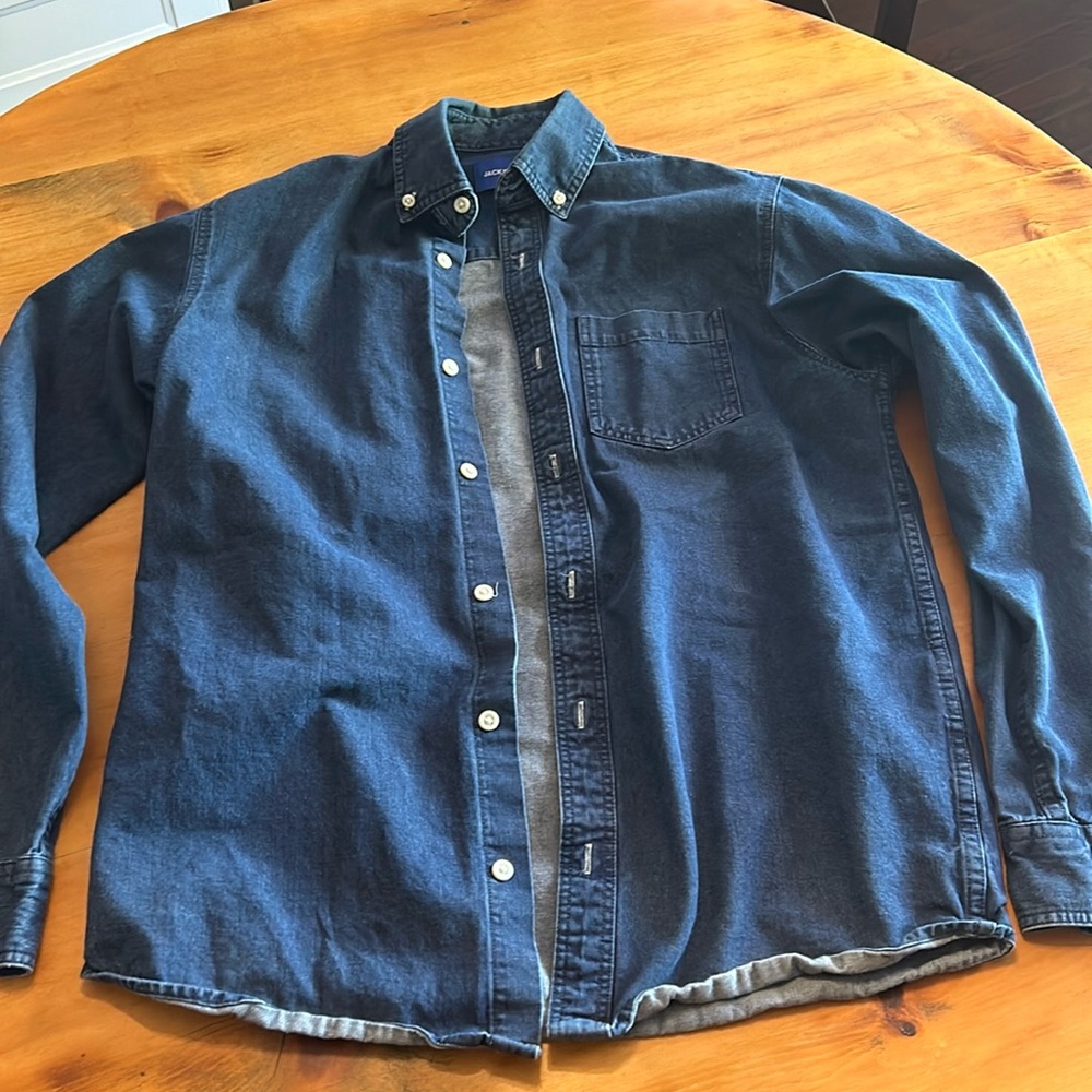 Jack & Jones denim long sleeve button down
